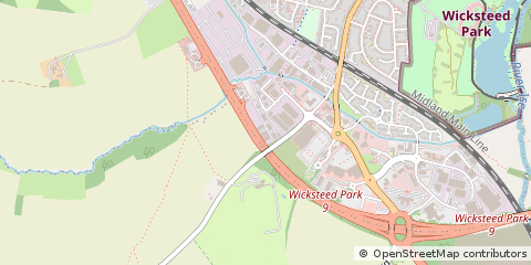 Map of Kettering, Northants