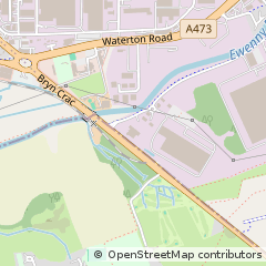 Map of Bridgend