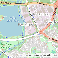 Map of Milton Keynes, Buckinghamshire