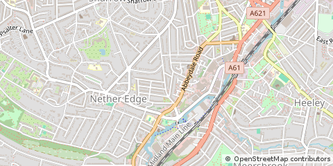 Map of Sheffield