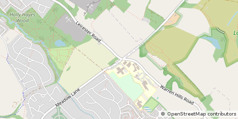 Map of Coalville, Leicestershire