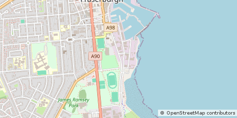 Map of Fraserburgh, Aberdeenshire