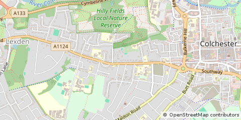 Map of Colchester, Essex