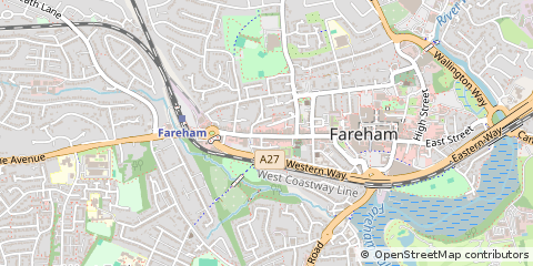 Map of Fareham
