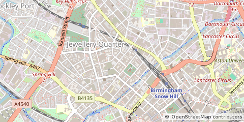 Map of Birmingham, West Midlands