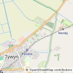 Map of Tywyn, Gwynedd