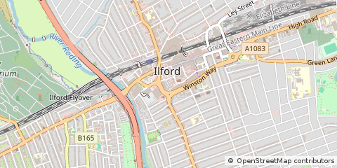 Map of Ilford, Essex