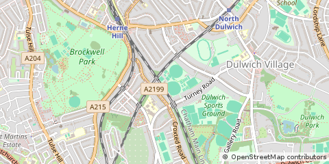 Map of Burbage Road, London