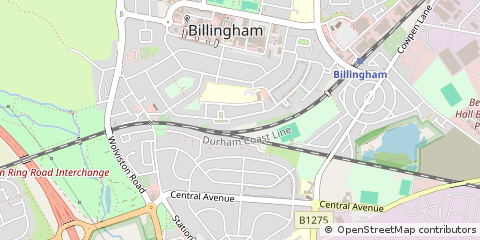 Map of Billingham