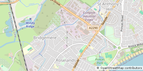 Map of Eastbourne, East Sussex