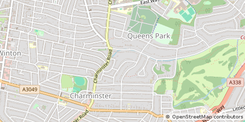 Map of Bournemouth, Dorset