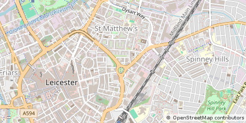 Map of Leicester
