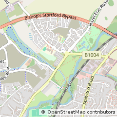 Map of Bishop Stortford, Hertfordshire