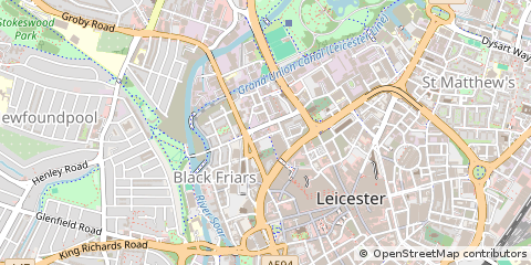 Map of Leicester