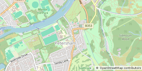Map of Richmond, Surrey
