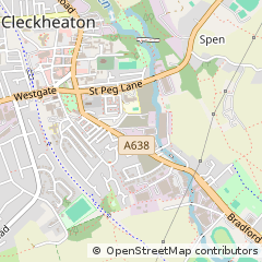 Map of Cleckheaton, West Yorkshire