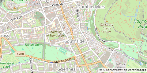 Map of Edinburgh, Midlothian