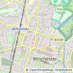 Map of Winchester, Hampshire