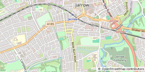Map of Jarrow