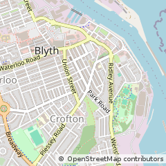 Map of Blyth, Northumberland