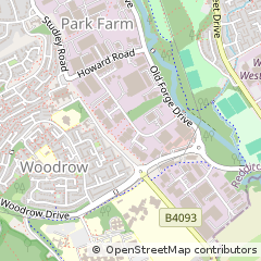 Map of Redditch, Worcestershire