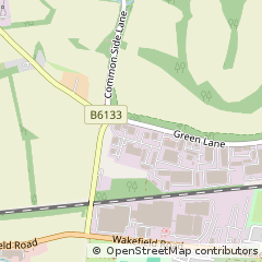 Map of Featherstone, West Yorkshire