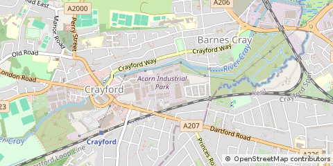 Map of Dartford, Kent