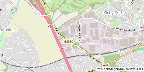 Map of Leicester, Leicestershire