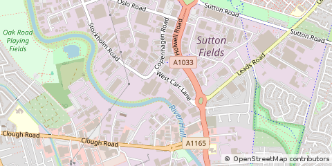 Map of Hull, East Yorkshire