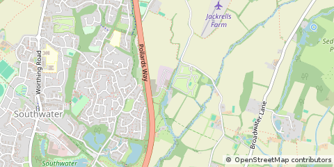 Map of Horsham, West Sussex