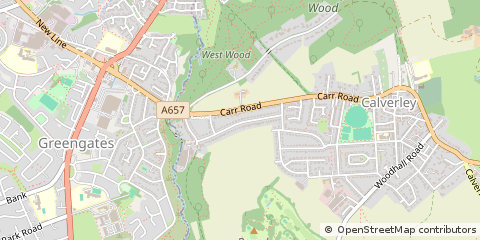 Map of Leeds, West Yorkshire