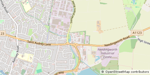 Map of ST Ives, Cambridgeshire