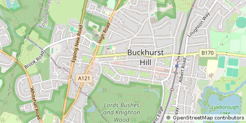 Map of Buckhurst Hill