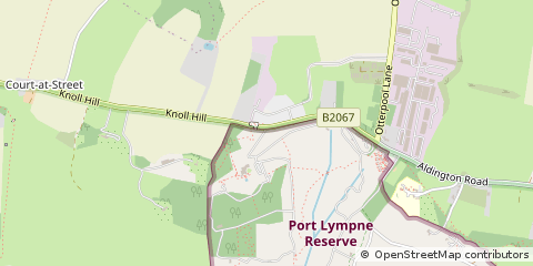 Map of Lympne, Kent