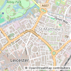 Map of Leicester