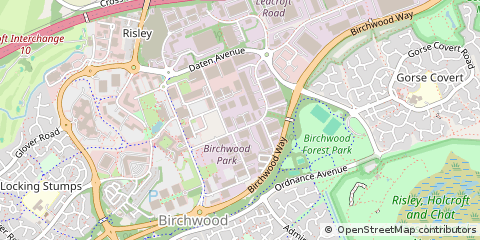 Map of Warrington