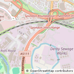Map of Derby, Derbyshire