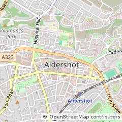 Map of Aldershot, Hampshire