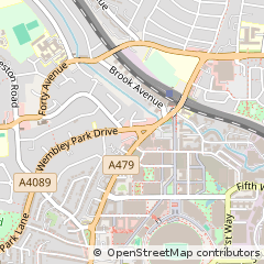 Map of Wembley, Middlesex