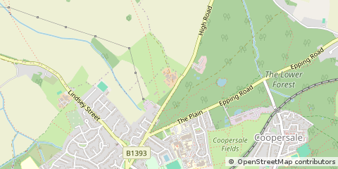 Map of Epping, Essex