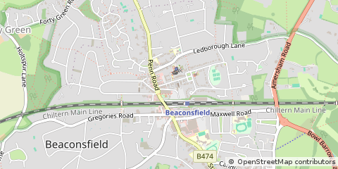 Map of Beaconsfield, Buckinghamshire