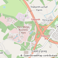Map of Bangor, Gwynedd