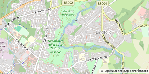 Map of Bordon, Hants