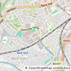 Map of Blackburn, Lancashire