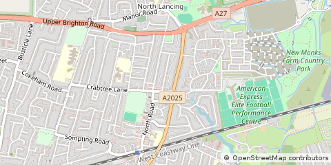 Map of Lancing