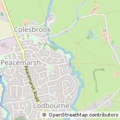 Map of Gillingham, Dorset