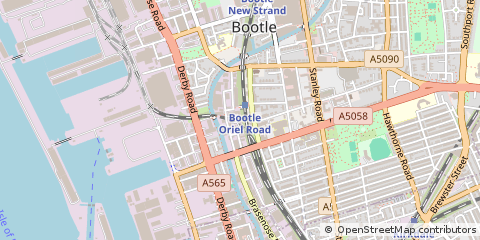 Map of Liverpool, Merseyside