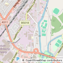 Map of Burton Upon Trent, Staffordshire