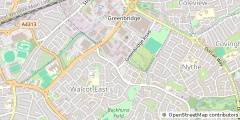 Map of Swindon, Wiltshire