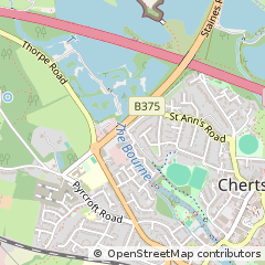 Map of Chertsey